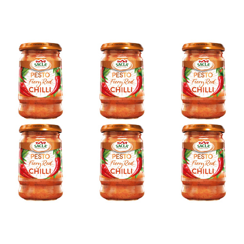 Sacla Fiery Chilli Pesto (Bulk Buy Pack Of 6)