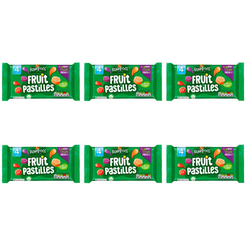 Rowntrees Fruit Pastilles 4 Pack (Bulk Buy Pack Of 6)