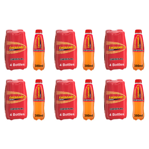 Lucozade Original 4 Pack (Bulk Buy Pack Of 6)