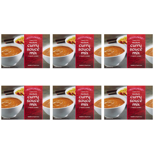 Mayflower Medium Curry Sauce (Bulk Buy Pack Of 6)