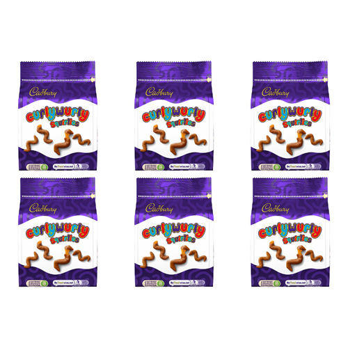 Cadbury Curly Wurly Squirlies (Bulk Buy Pack Of 6)
