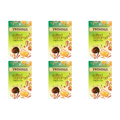 Twinings Salted Caramel Green Tea 20 Pack (Bulk Buy Pack Of 6)