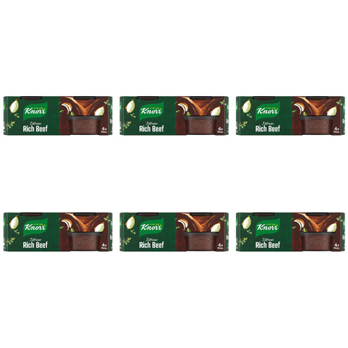 Knorr Rich Beef Stock Pot 4 Pack (Bulk Buy Pack Of 6)
