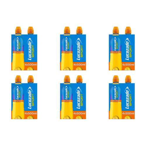 Lucozade Sport Orange 4 Pack (Bulk Buy Pack Of 6)