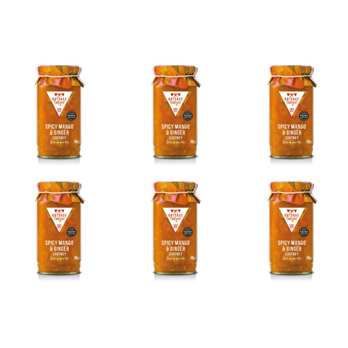 Cottage Delight Spicy Mango & Ginger Chutney (Bulk Buy Pack Of 6)