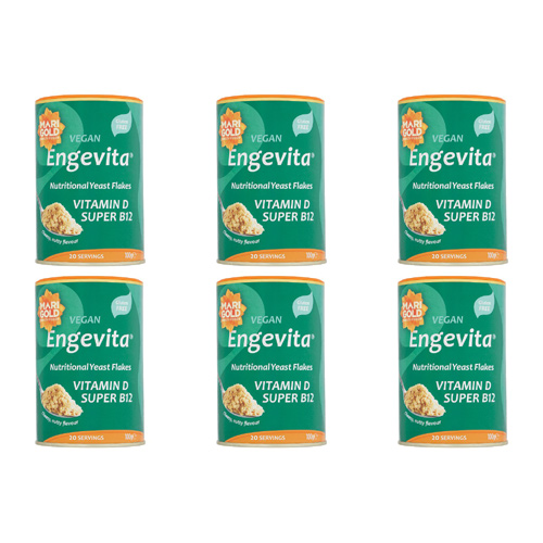 Marigold Super Engevita Nutritional Yeast Flakes (Bulk Buy Pack Of 6)