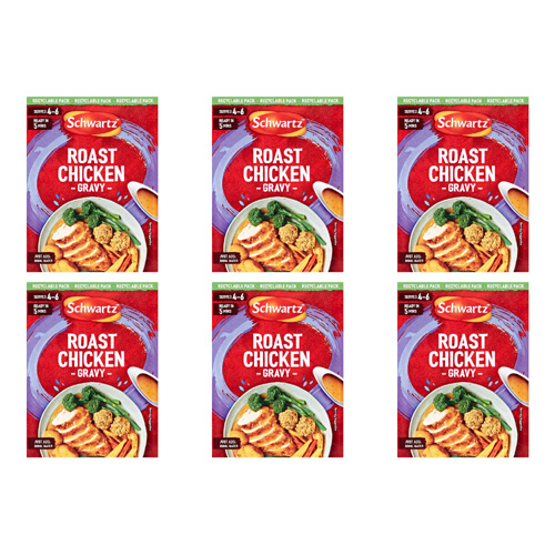 Schwartz Classic Roast Chicken Gravy Mix (Bulk Buy Pack Of 6)