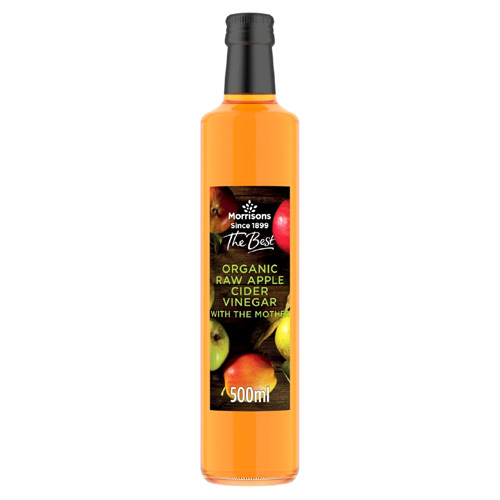 Morrisons The Best Organic Raw Apple Cider Vinegar (Bulk Buy Pack Of 6)