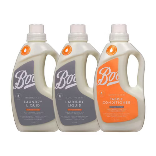 Boots Sensitive Skin Laundry Liquid & Fabric Conditioner Bundle