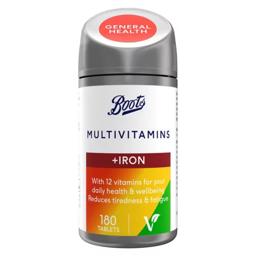 Boots Multivitamins With Iron 180 Tablets