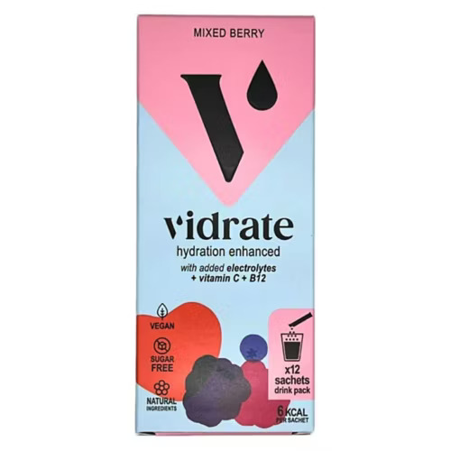 ViDrate Hydration Electrolyte Sachets Mixed Berry