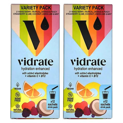Vidrate Hydration Variety Pack 2 x 12s