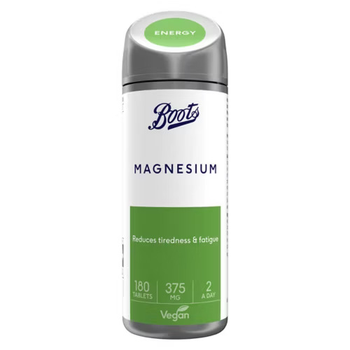 Boots Magnesium 375mg 180 Tablets