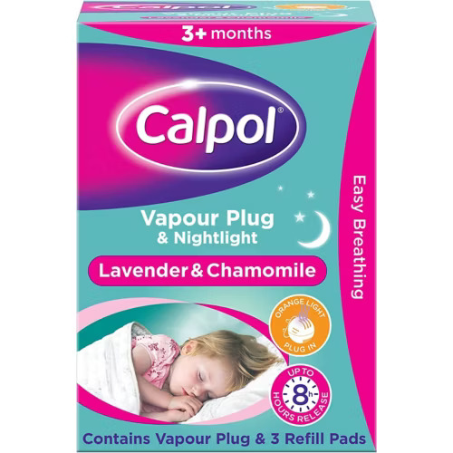 Calpol Vapour Plug & Nightlight Lavender & Chamomile