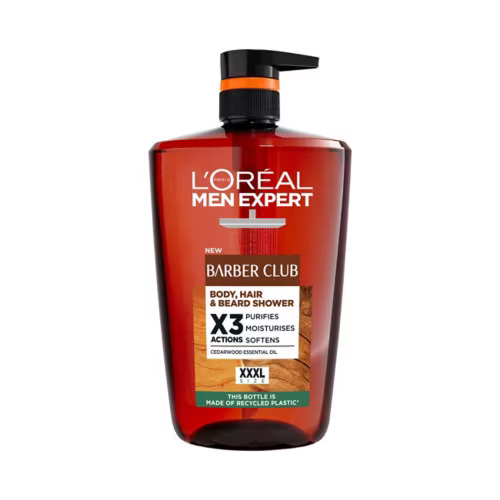 L'Oreal Men Expert Barber Club XXL Shower Gel 3 In 1 Wash for Body Hair & Beard