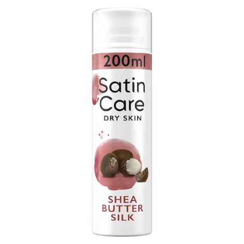 Venus Satin Care Shaving Gel for Dry Skin with Shea Butter