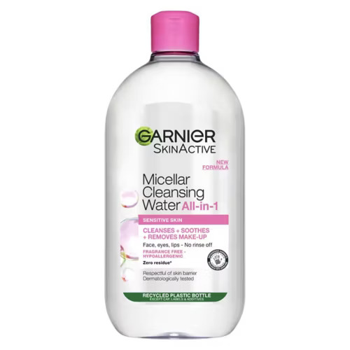 Garnier Micellar Water, Gentle Face Cleanser & Makeup Remover for Sensitive Skin
