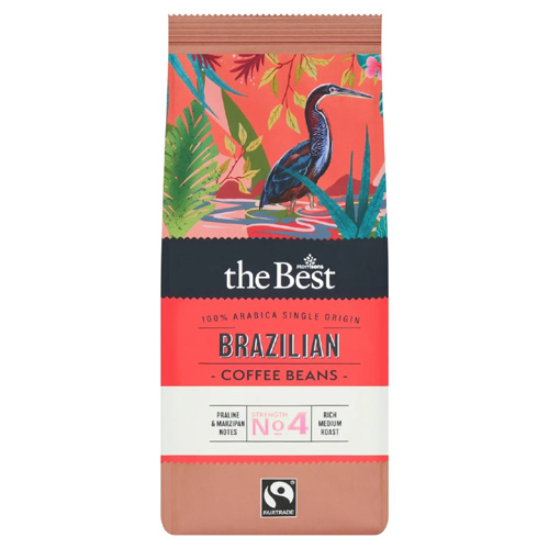 Morrisons The Best Fair Trade Brazilian Beans (Bulk Buy Pack Of 6)