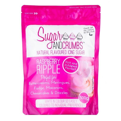 Sugar & Crumbs Raspberry Ripple Icing Sugar 500g