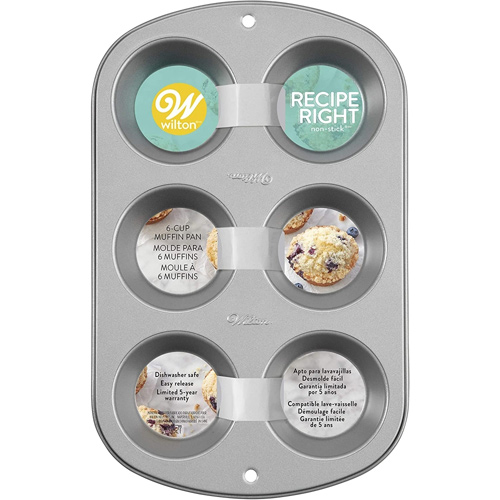 Wilton Recipe Right 6 Cup Jumbo Muffin Pan
