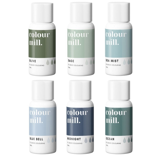 Colour Mill Coastal Gift Set Of 6 - Oil Based Colouring 20ml