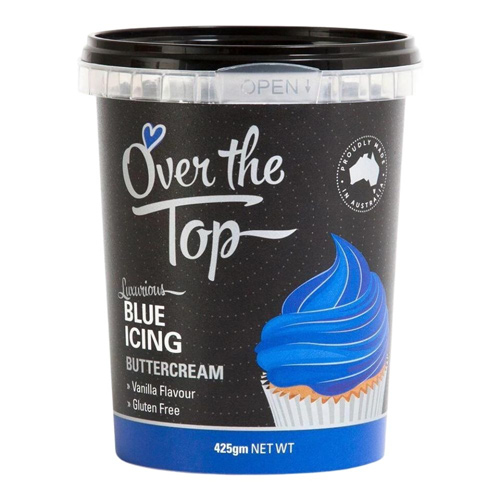 Over The Top Blue - 425g Buttercream (Bulk Buy Pack Of 6)