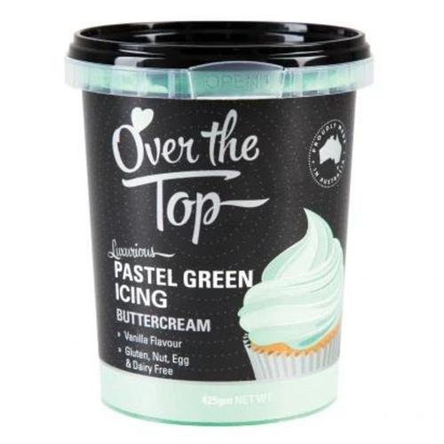 Over The Top Pastel Green - 425g Buttercream