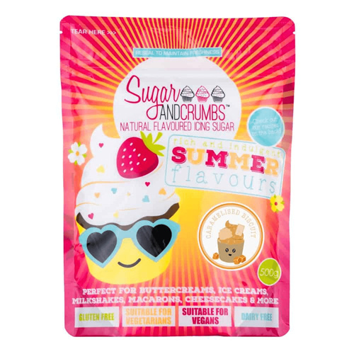 Sugar & Crumbs Caramelised Biscuit Icing Sugar 500g (Bulk Buy Pack Of 6)