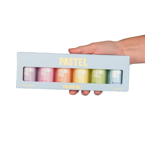 Colour Mill Pastel Gift Set Of 6 - Oil Based Colouring 20ml (Bulk Buy Pack Of 6)