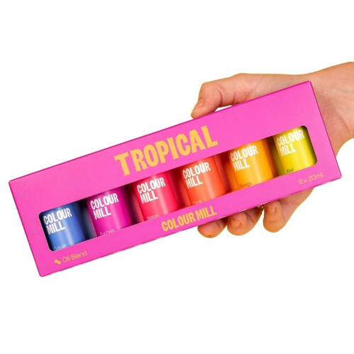 Colour Mill Tropical Gift Set Of 6 - Oil Based Colouring 20ml (Bulk Buy Pack Of 6)