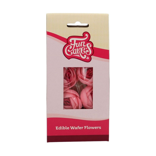 FunCakes Rose - Edible Wafer Flowers Pack Of 6