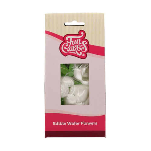 FunCakes Tulip And Leaves - Edible Wafer Flowers Pack Of 12 (Bulk Buy Pack Of 6)