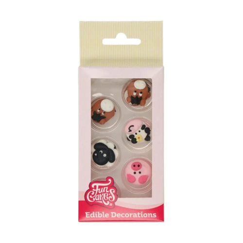 FunCakes Sugar Decorations Farm Animals Set Of 12