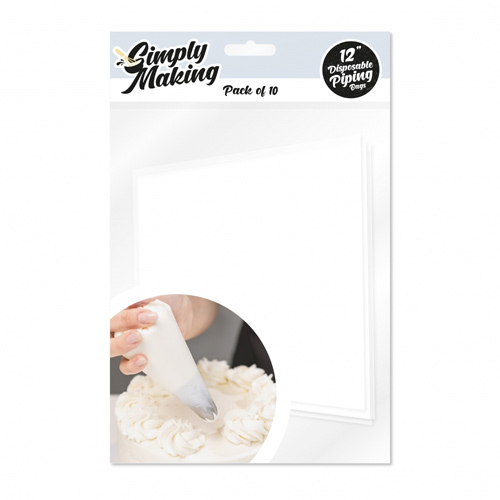 Simply Making 12 Inch Disposable Piping Bags - Pack Of 10