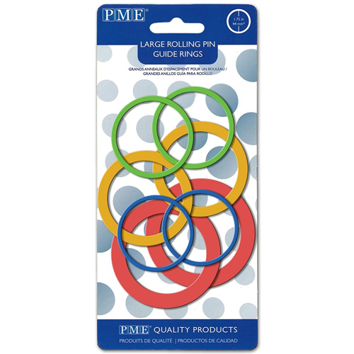 PME Large Rolling Pin Guide Rings Set Of 4