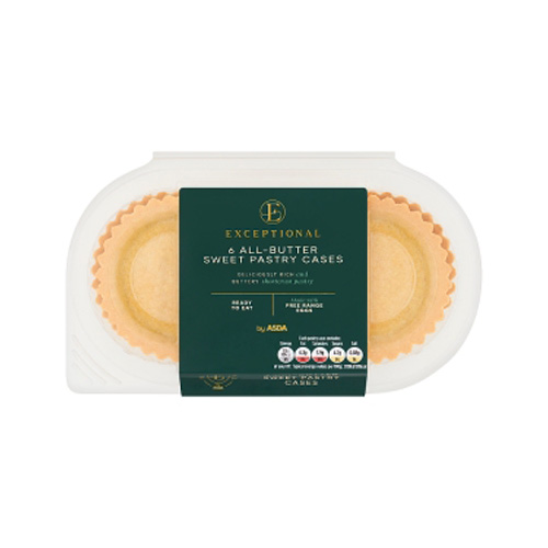 Exceptional By Asda 6 All-Butter Sweet Pastry Cases