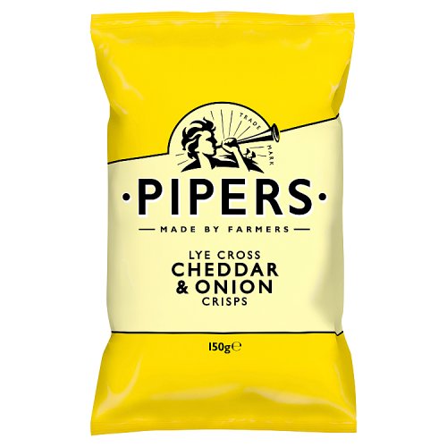 Pipers Lye Cross Cheddar and Onion Crisps