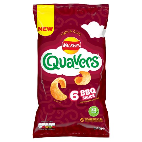 Walkers Quavers BBQ 6 Pack
