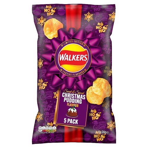 Walkers Christmas Pudding Crisps 5 Pack