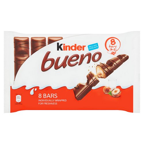 Kinder Bueno Chocolate Wafer - 43g - Pack of 3 (43g x 3 Bars)