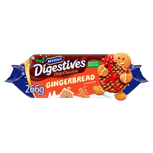 Mcvities Gingerbread Chocolate Digestive Biscuits