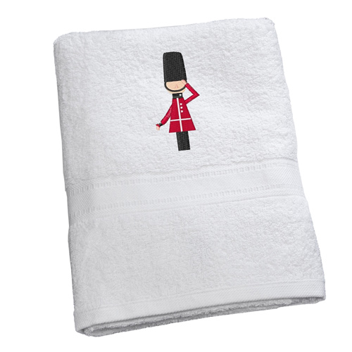 Luxury Cotton Bath Towel with Kings Guard Embroidered Logo