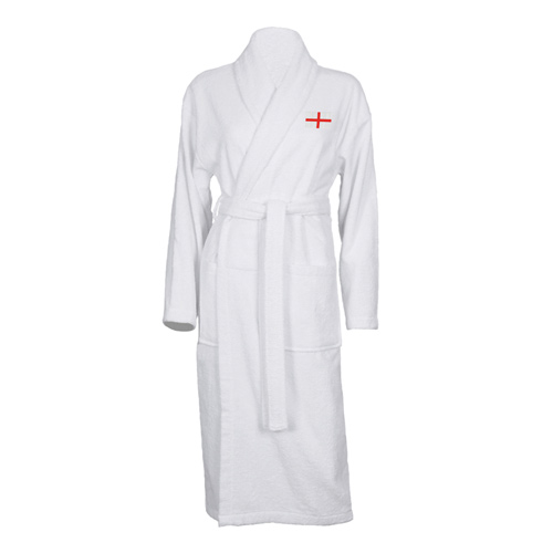 Luxury Bathrobe with Saint Georges Cross Embroidered Logo (Bulk Buy Pack Of 6)