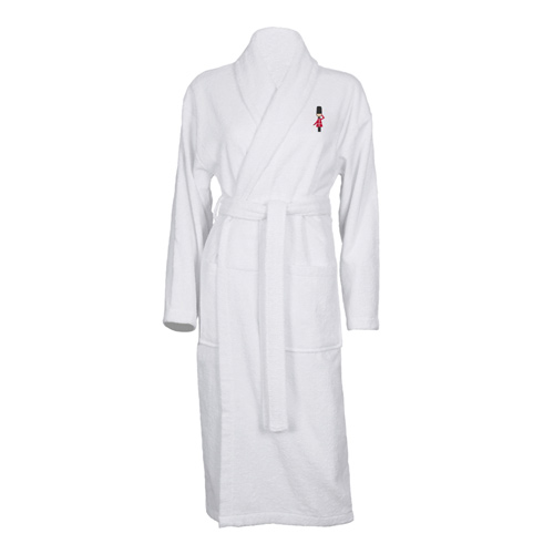 Luxury Bathrobe with Kings Guard Embroidered Logo