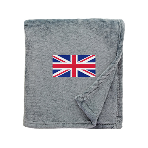 Shimmering Snuggle Blanket with Union Jack Embroidered Logo