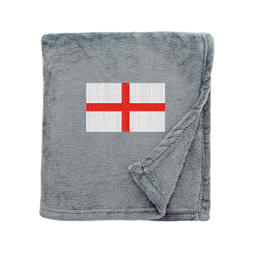 Shimmering Snuggle Blanket with Saint Georges Cross Embroidered Logo