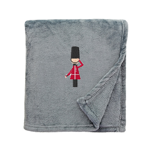 Shimmering Snuggle Blanket with Kings Guard Embroidered Logo