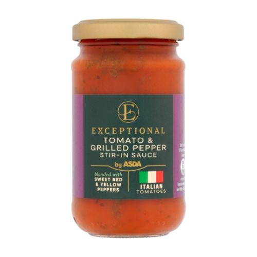 Exceptional By Asda Tomato & Grilled Pepper Stir-In Sauce