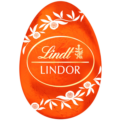 Lindt Lindor Filled Orange Chocolate Egg