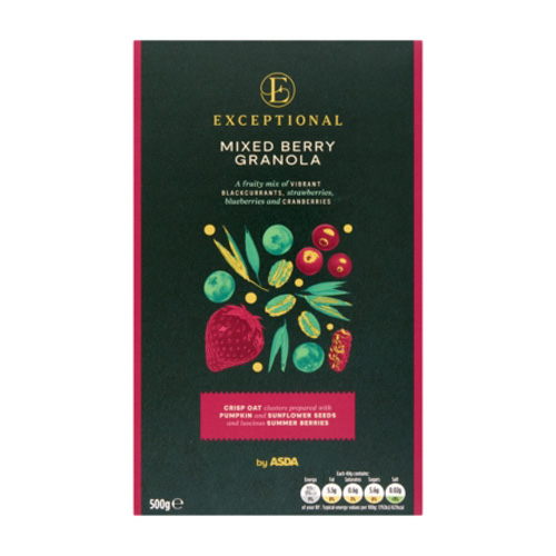 Exceptional By Asda Mixed Berry Granola